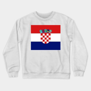 Croatia flag Crewneck Sweatshirt